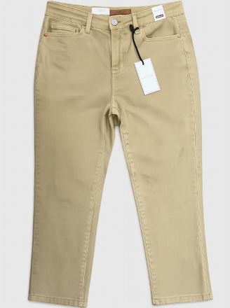 Judy Blue Womens Mid Rise Capri Jean In Khaki