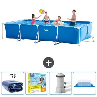 Intex Piscina Con Estructura Rectangular - 450x220x84 Cm - 7-piezas Scb8
