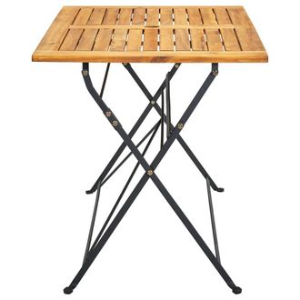 Berkfield Home Classic Folding Garden Table 120x70x74 cm Solid Acacia Wood in Brown | Size: 120 x 70 x 74 cm