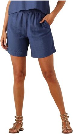 Moss Copenhagen Dames, Korte broeken, Blauw, Maat: XL Katoen
