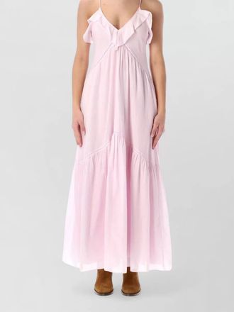 Isabel Marant vasma v neck tiered long dress
