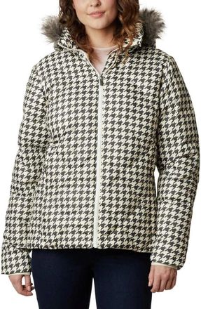 Columbia ICY Heights II Down Jacket Womens White Hooded Full Zip KFC478