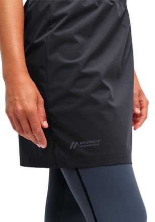 Maier Sports Midirock MAIER SPORTS Rain Skirt 2.0, Damen, Gr. 36, schwarz, 100% Polyester, R&ouml;cke Midirock, Damen Regenrock, wasserabweisend atmungsaktiv, Rock in s