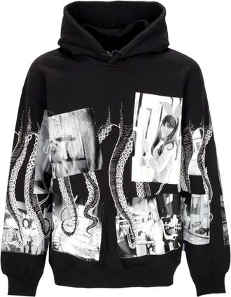 Octopus Konijnen Nachten Hoodie Zwart - Heren - Hoodies - Zwart - S - Katoen - Hoodies & sweatvesten