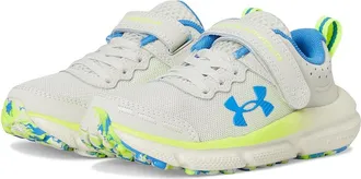 Under Armour Assert 10 Alternate Closure (Little Kid) Boys Shoes Summit White/High Vis Yellow/Blue Atlantis : 10.5 Little Kid M