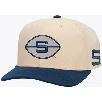 Mitchell & Ness Mens Mitchell & Ness Cream/Navy Penn State Nittany Lions Two-Tone Pro Crown Adjustable Hat at Nordstrom