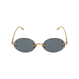 Linda Farrow Stella Zonnebril - Dames - Accessoires - Geel - Maat: 51 MM