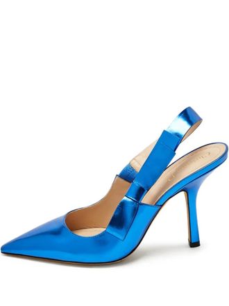 Dior Sweet-D slingback pumps met strik - Blauw