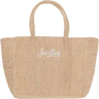 MC2 Saint Barth Tassen, Dames, Beige, ONE Size, Handtas van natuurlijke raffia