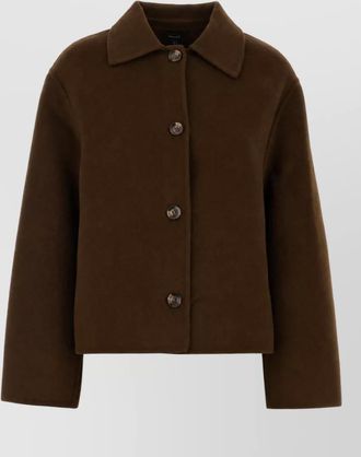 SOEUR wool blend fitted overshirt