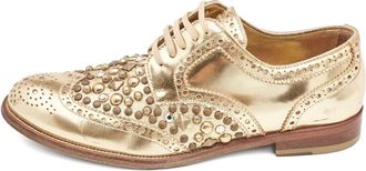 Dolce & Gabbana Brogues con borchie - Oro