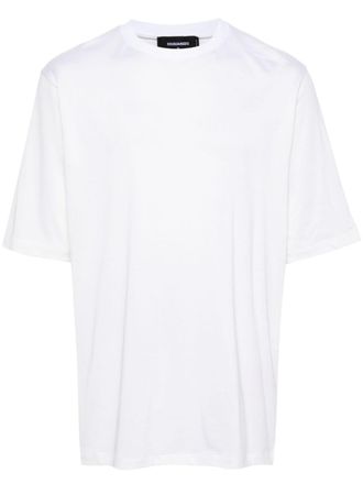 Dsquared2 T-shirt met logopatch - Wit
