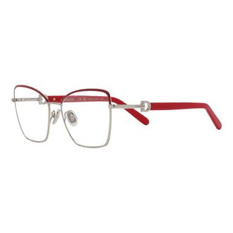Ferragamo Eyeglasses Butterfly Full Rim, Gold/burgundy Frame And Clear Demo Lens Lens Sf2223N744