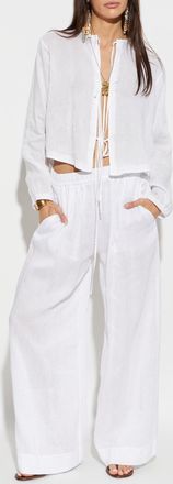 Forte_Forte Forte_forte Wide-leg Trousers, Womens, White