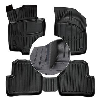 OEM Alfombrillas Y Limpiaparabrisas De Goma Para Vw Passat B6 2005-2010 (canales Ud)