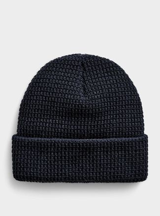 Le 31 Mens Solid textured Tuque Hat