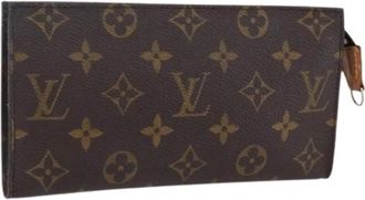 Louis Vuitton Pre-owned Clutches, female, Brown, Size: ONE SIZE Pre-owned Canvas Clutch