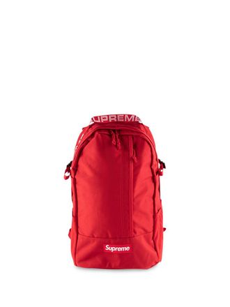 SUPREME logo patch backpack - kids - Nylon/Polyester - OS - Red