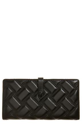 Kurt Geiger Quilted Leather Bifold Wallet in Black at Nordstrom