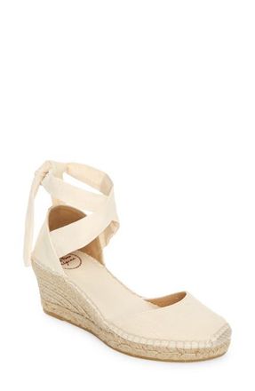 Toni Pons Julia Wraparound Espadrille Wedge in Ecru at Nordstrom, Size 9-9.5Us