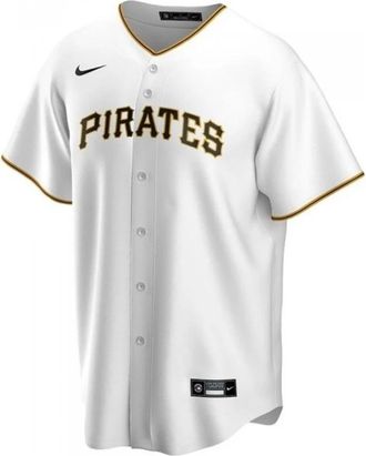 Nike Witte Pirates Honkbalshirt - Heren - Fitness - Wit - M - Fitness