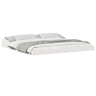 Berkfield Home Modern White 180 x 210 cm Solid pine wood