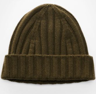 Braun Hamburg Men - Cashmere beanie olive