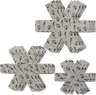 OEM Set Di 9 Protezioni Per Pentole E Casseruole, 3 Diverse Misure Per Separare E Proteggere Le Superfici Della Cucina
