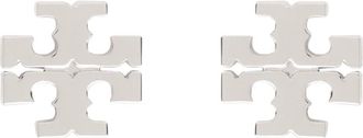 Tory Burch Oorknopjes - Dames - Oorbellen - Grijs - ONE Size - Accessoires