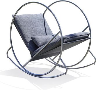 DCB Garden Dcb Garden - Caprera - Mecedora Balanc&iacute;n De Jard&iacute;n Acero Inoxidable Lona Plastificada