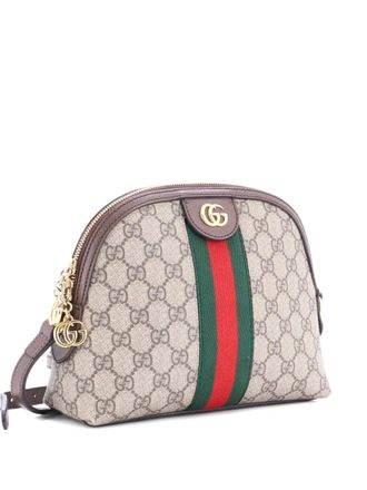 Gucci Ophidia Dome GG Coated Canvas Small shoulder bag - Brown