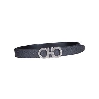 Ferragamo Belts, male, Gray, Size: 100 CM Stitched Reversible Belt
