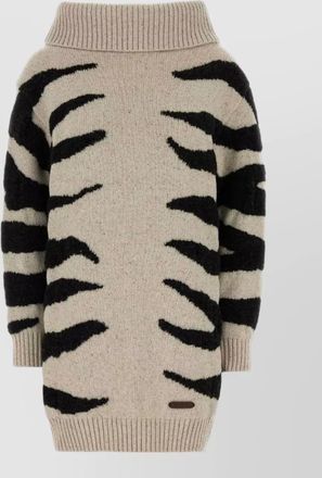Moschino silk wool blend sweater dress