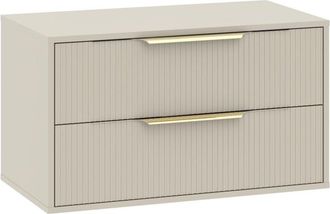 Badplaats Mueble Lavabo Rimini 80 Cm - Cashmere - Mueble De Ba&ntilde;o Con Cajon