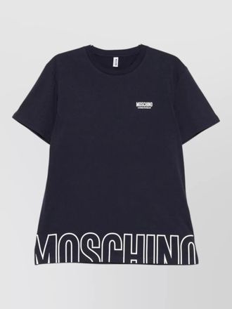 Moschino crew neck straight cut t-shirt short sleeves