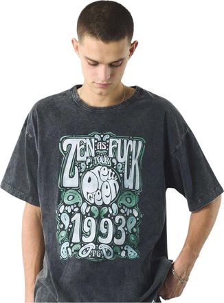 Pretty Green Heren Belettering Regular T-shirt (Zwart)
