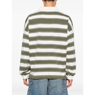 Rhude Striped Polo - Green