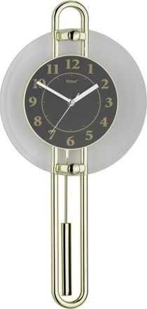 Mebus Mebus 14813 Reloj De Pared Moderno Oro Negro Plata 26 Cm