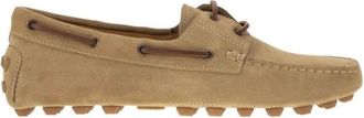 Tod's Schoenen, Heren, Beige, 40 EU, Leer, Boat Gommino Bubble Loafer