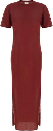 Saint Laurent Mujer, Vestidos, Rojo, Talla: S