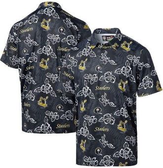 Reyn Spooner Mens Reyn Spooner Black Pittsburgh Steelers Throwback Pua Performance Polo at Nordstrom, Size Small
