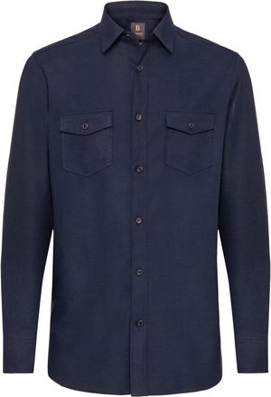 Boggi Milano technical-fabric shirt - Blue
