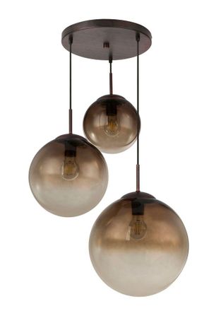Globo Lighting L&aacute;mpara Colgante - Marr&oacute;n - Varus - Vidrio Vidrio Ahumado - &Oslash;