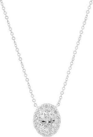 Effy Lab-Grown Diamond Pendant Necklace in Silver at Nordstrom Rack, Size 18