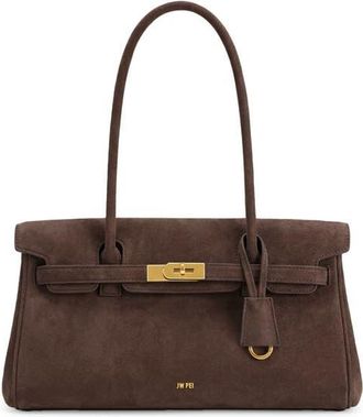 JW PEI Yara Faux Leather Shoulder Bag in Mocha Brown at Nordstrom