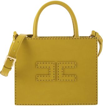 Elisabetta Franchi Small Tote With Contrast Stitching