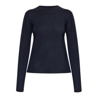 Max Mara Cashmere Knitwear, female, Blue, Size: XL Pittura Sweater