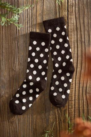Terrain Polka Dot Cozy Crew Socks
