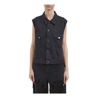 Haikure Vests, female, Gray, Size: S Ryder Satin Bull Gilet