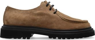Dolce & Gabbana Su&egrave;de schoenen - Heren - Veterschoenen - Beige - 40 1/2 EU - Su&egrave;de - Schoenen